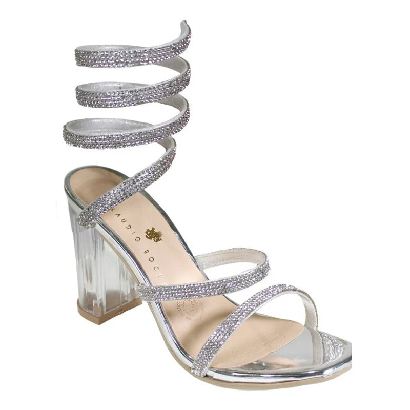 Sandalias con tacon Pulsera Espiral Claudio Rocco Cr9040
