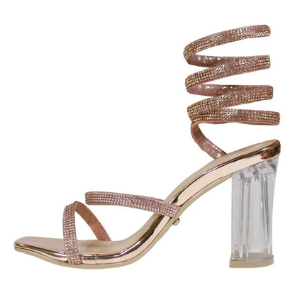 Sandalias con tacon Pulsera Espiral Claudio Rocco Cr9040