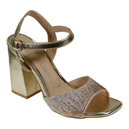 Sandalias Con Tacón Claudio Rocco Glitter Cr3960