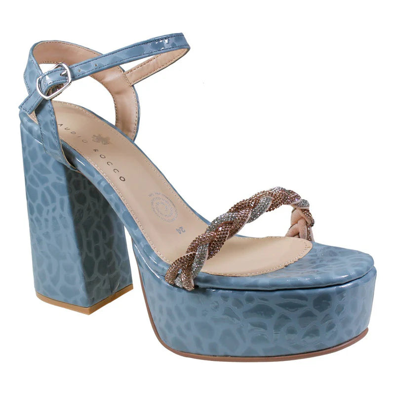 Sandalia con tacón Dama Claudio Rocco Cr033-z