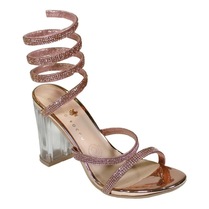 Sandalias con tacon Pulsera Espiral Claudio Rocco Cr9040
