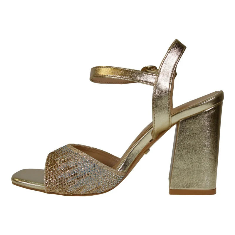 Sandalias Con Tacón Claudio Rocco Glitter Cr3960