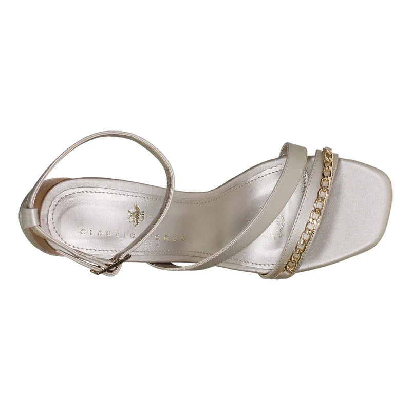 Sandalias Con Tacón De Vestir Claudio Rocco Cr2820