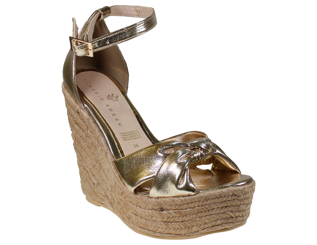 Sandalia Mujer Cuña Claudio Rocco Cr-230431