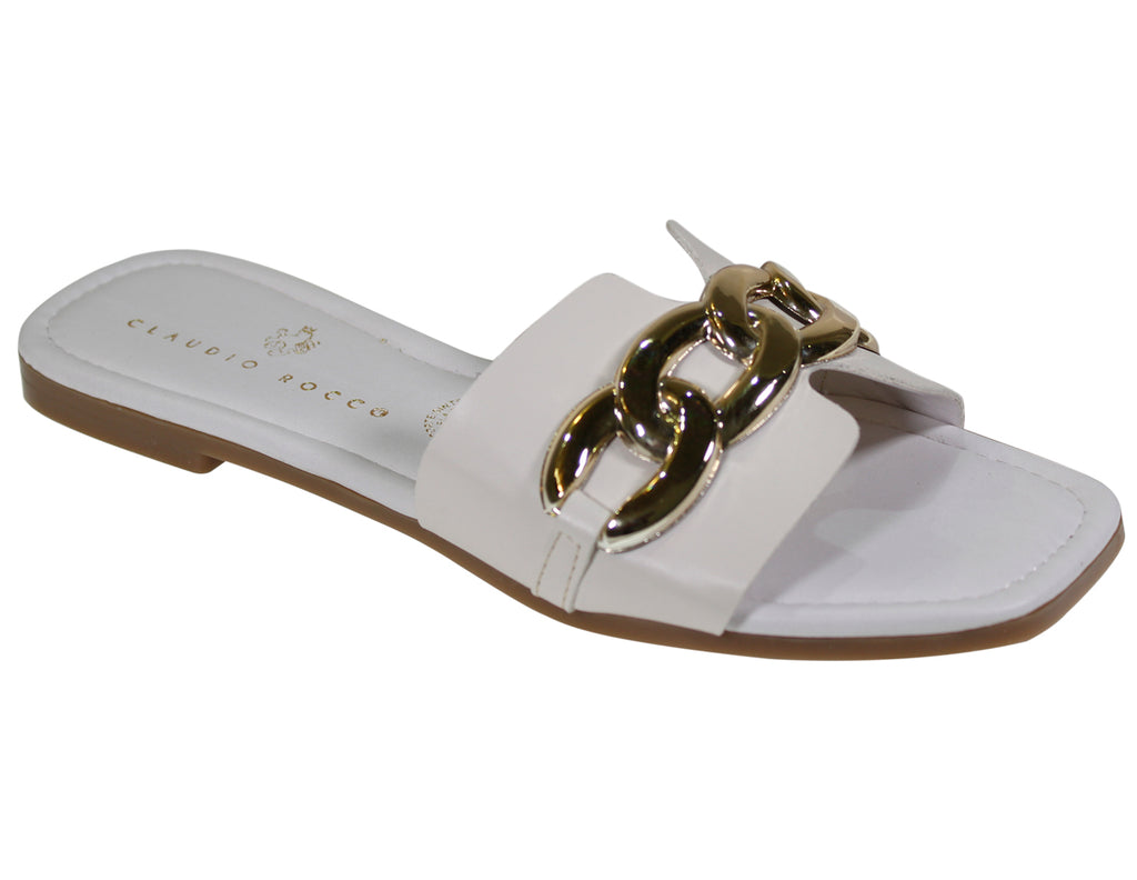 Sandalia Dama Herraje Dorado Claudio Rocco Cr038