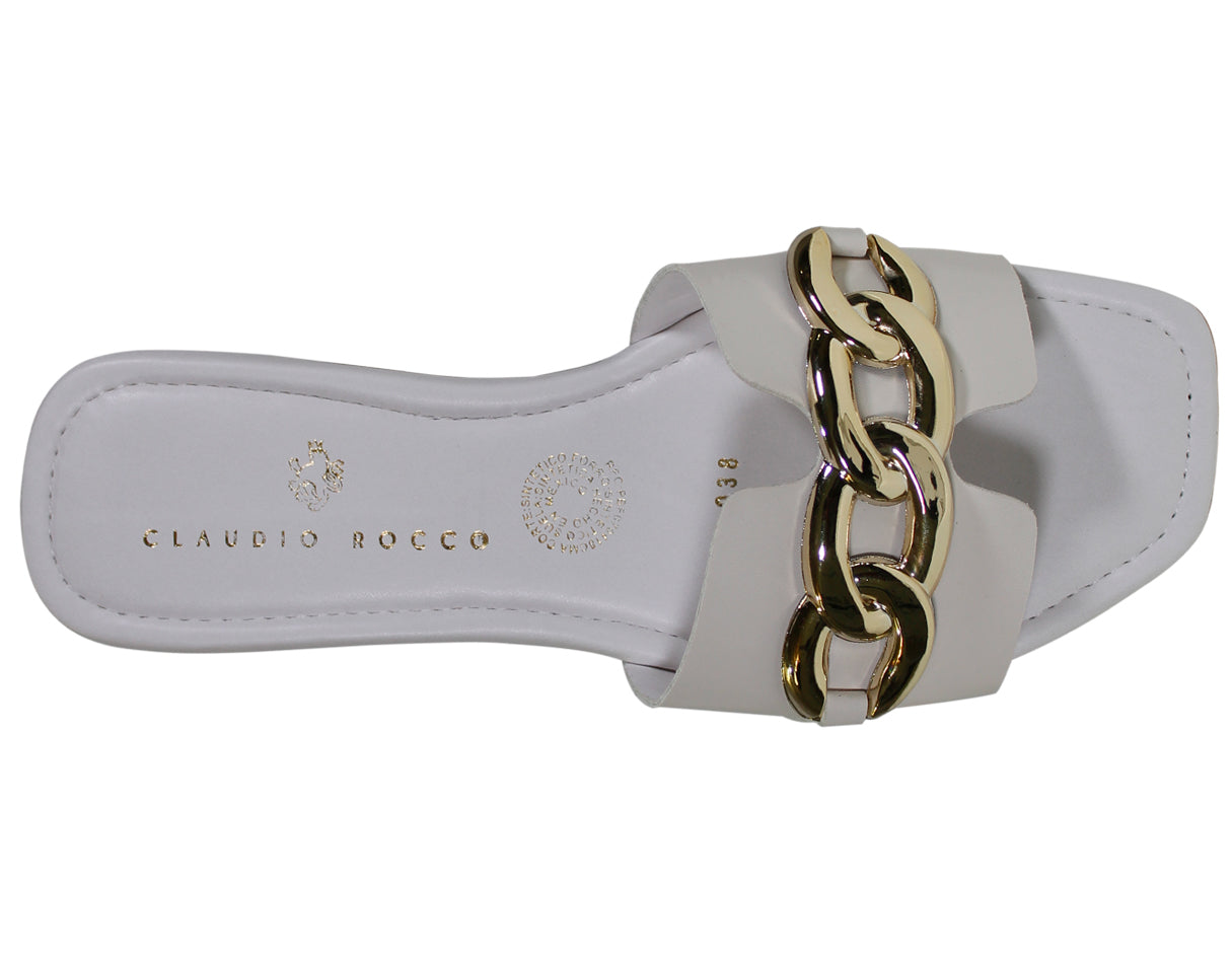 Sandalia Dama Herraje Dorado Claudio Rocco Cr038