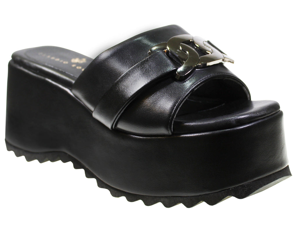 Sandalia Plataforma Alta Dama Claudio Rocco Cr-230425