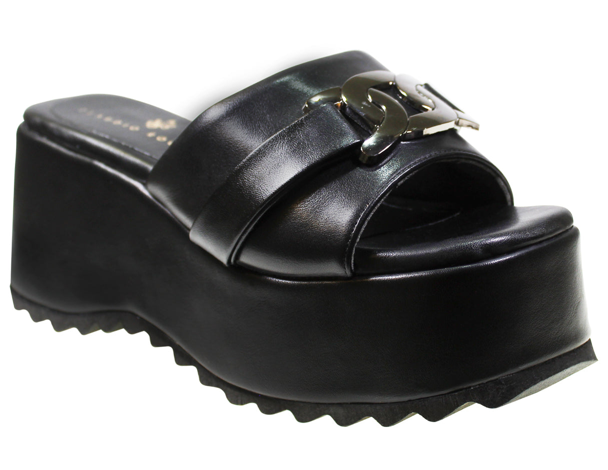 Sandalia Plataforma Alta Dama Claudio Rocco Cr-230425