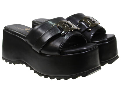 Sandalia Plataforma Alta Dama Claudio Rocco Cr-230425