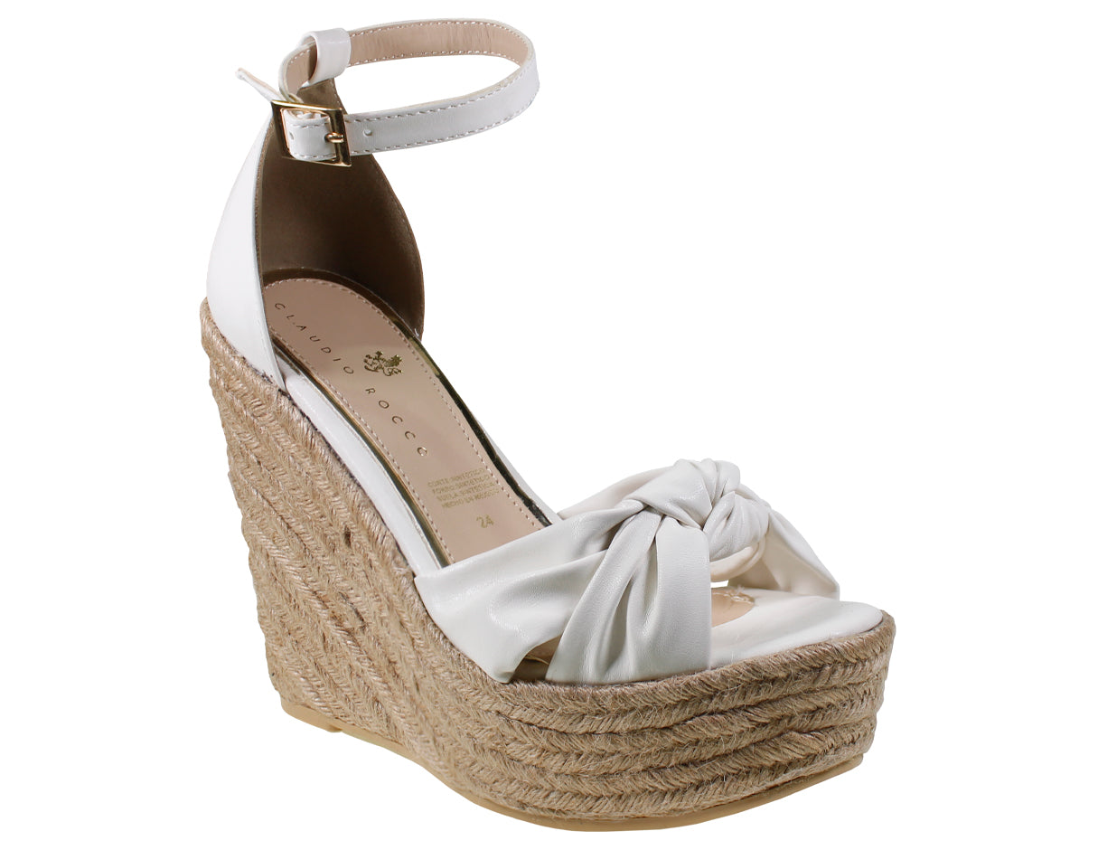 Sandalia Mujer Cuña Claudio Rocco Cr-230431